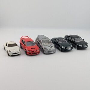 Realtoy & Welly European / JDM Cars Bundle – 5x Loose Diecast 1:58–1:64